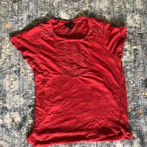 Lucky Brand Embroidered Tee